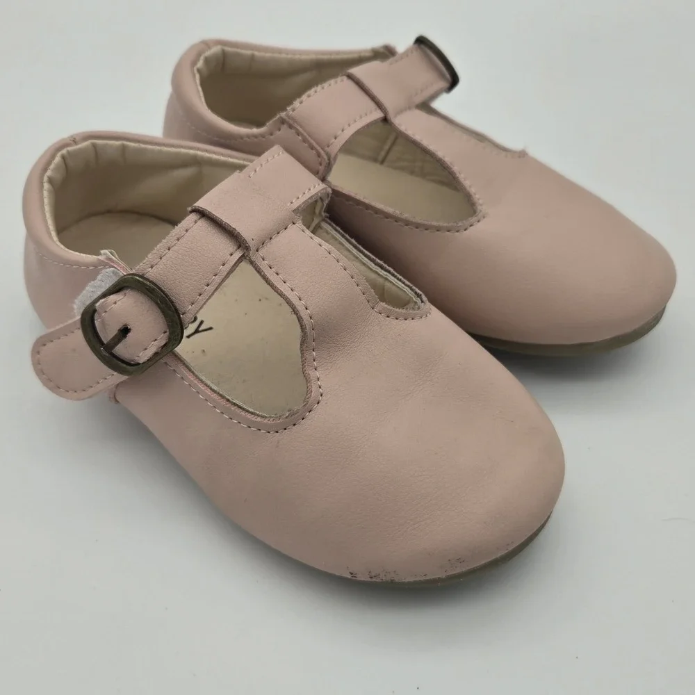 MG Baby Girls Mary Jane Shoes pink Size 27 Black US10 Toddler